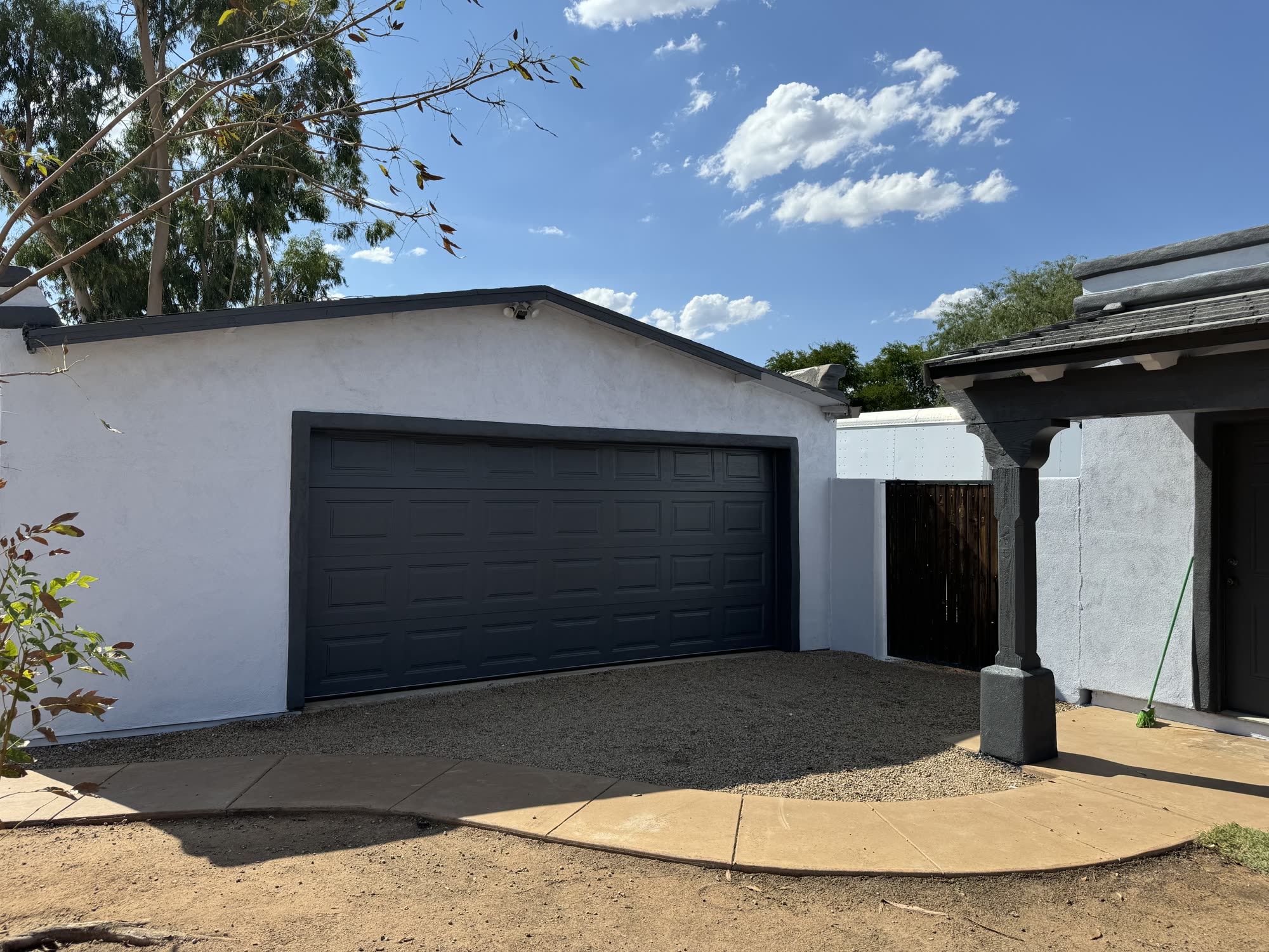 Wood work on an Arizona home's eaves